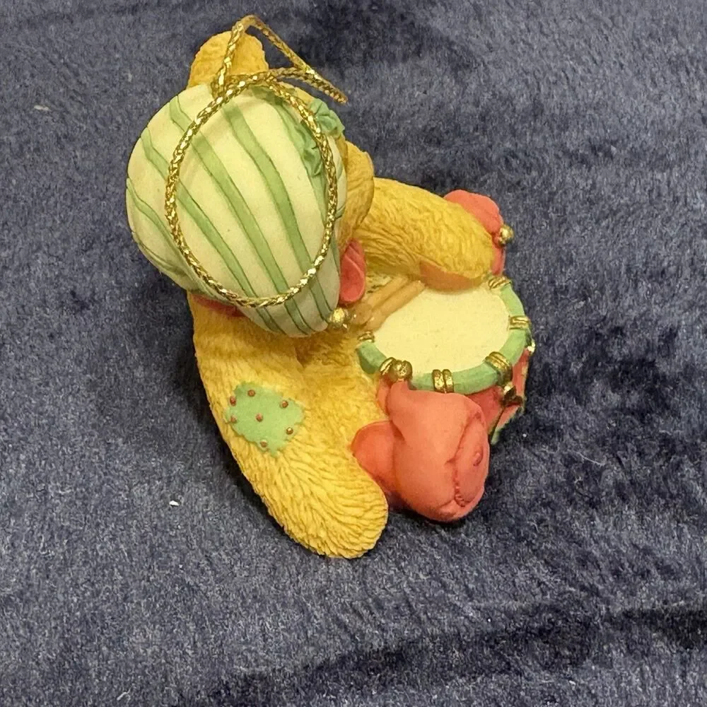 Cherished Teddies Christmas Drum Figurine